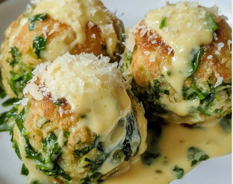 Spinatknödel mit Käsesoße – Ein herzhaftes Genussgericht! 🥔🧀 – Oma ...