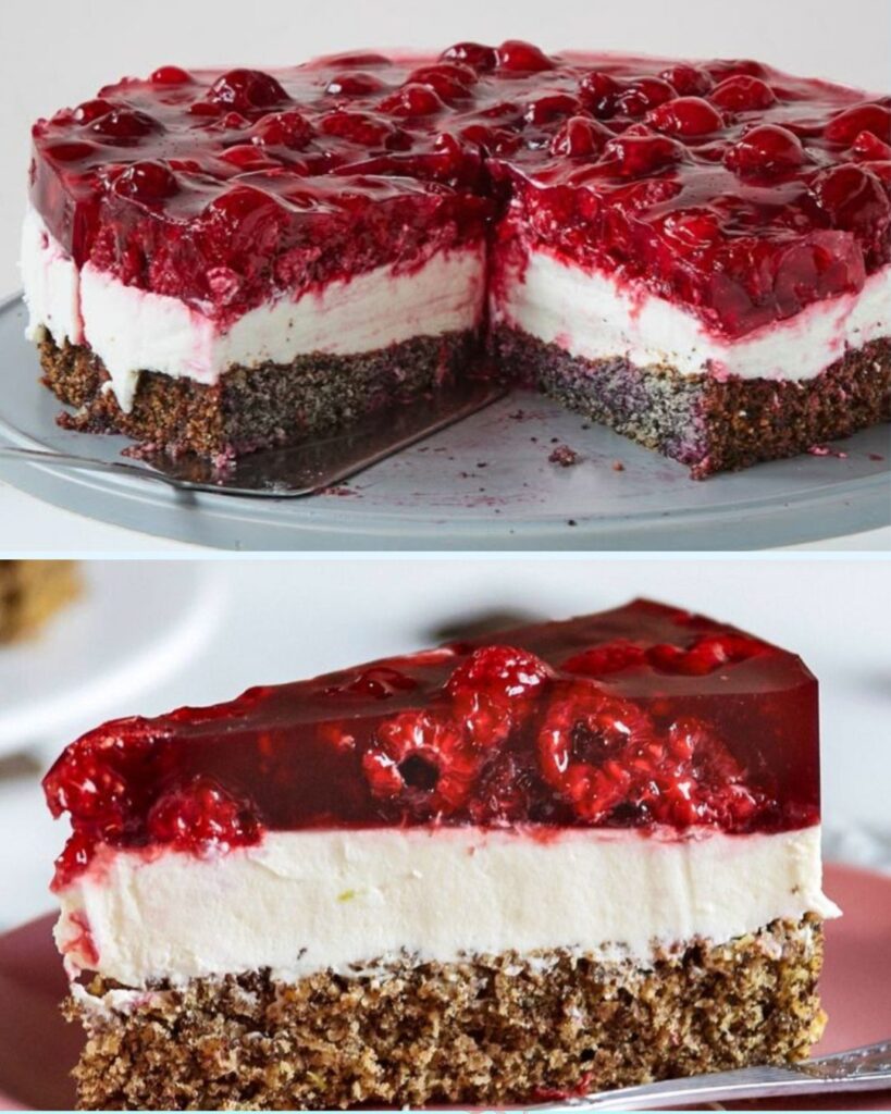 🍰 Himmlische Himbeertorte mit Mascarpone &amp; Nussboden – Sommergenuss pur ...