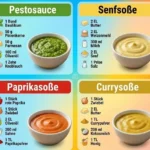 Sechs einfache Sauce-Rezepte für verschiedene Gerichte
