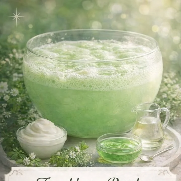 Delicious sweet punches served at a party in ice-cold glasses