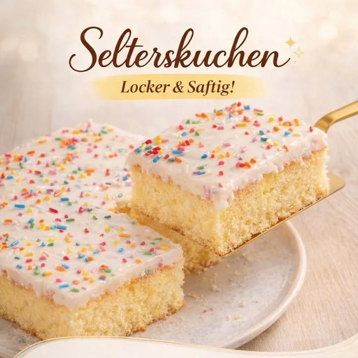 Blechkuchen mit Schokolade und Früchten auf einem Blech