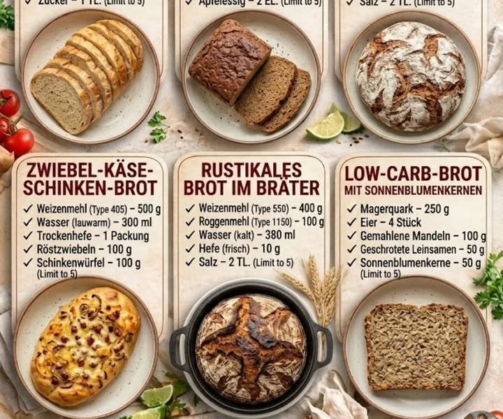Ein frisch gebackenes Brot auf einem Holzbrett, perfekt zum Brot backen.