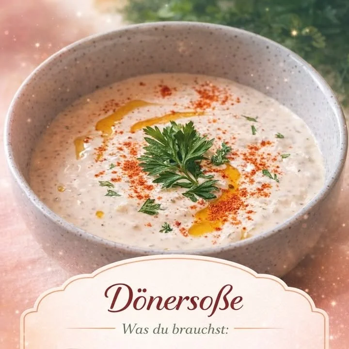 Rezept für cremige Dönersoße, ideal für Döner und Snacks.