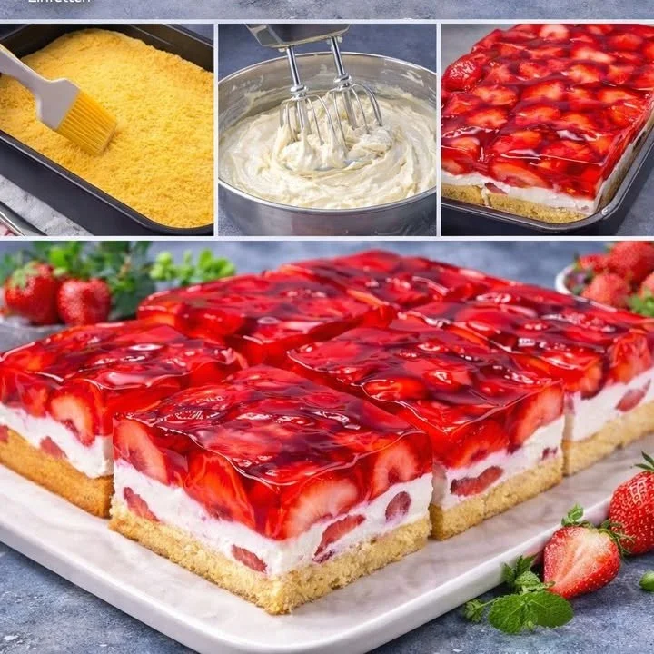 Rezept für den ultimativen Erdbeerkuchen mit frischen Erdbeeren und Sahne