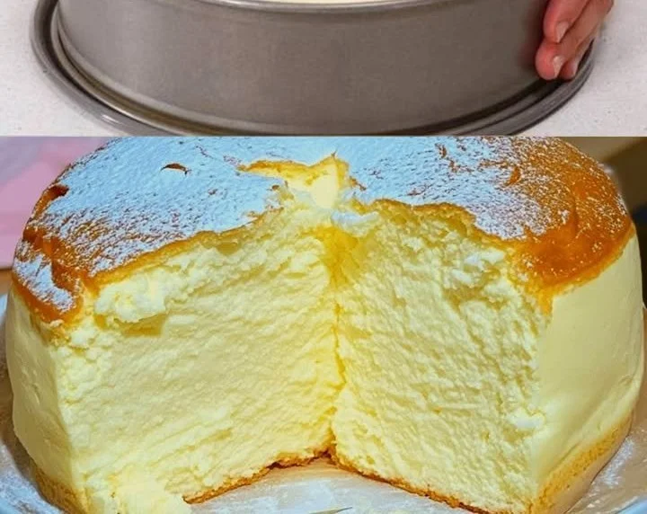 Familien Quarkkuchen mit frischem Quark und fruchtiger Toppings auf einem Teller.