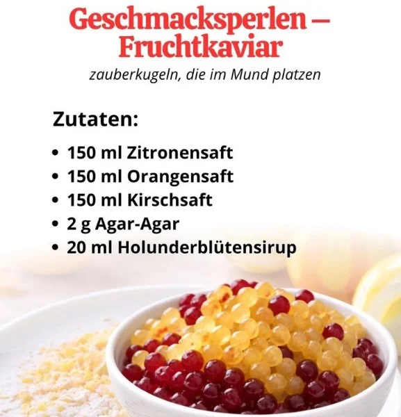 Fruchtkaviar - Geschmacksperlen für besondere kulinarische Erlebnisse