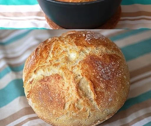 Hausbrot von Oma frisch gebacken mit aromatischen Kräutern und goldbrauner Kruste.