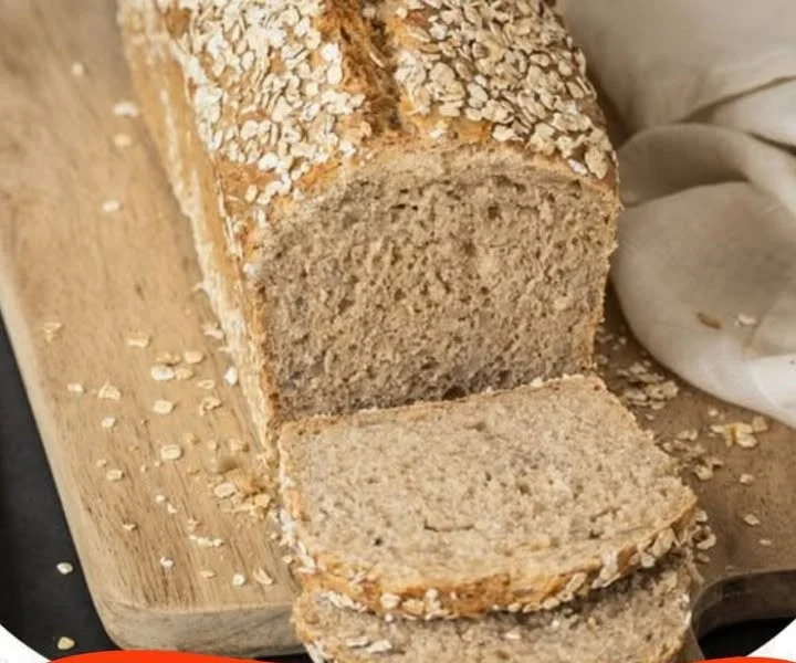 Healthy oat bread fresh from the oven, perfect for a nutritious breakfast.