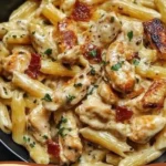 Heirate mich Hähnchen Pasta mit delikaten Zutaten und verführerischer Soße