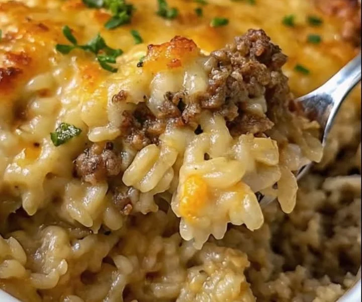 Käse-Hackfleisch-Reis-Auflauf