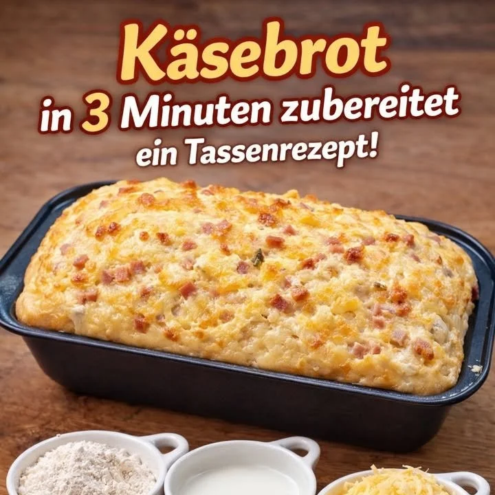 Leckeres Käsebrot, schnell und einfach zubereitet in 3 Minuten.