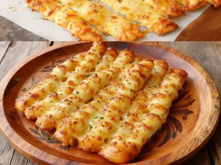 Leckeres Käsegebäck auf einem Holzbrett, ideal für Fingerfood