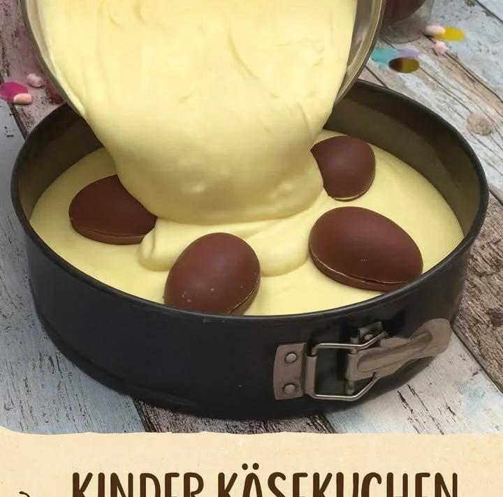 Köstlicher Kinder Käsekuchen mit frischen Zutaten und leckerem Käsegeschmack