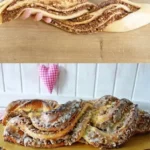 Perfekter Nusszopf mit nussiger Füllung und goldbrauner Kruste