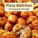 Leckere Pizza-Bällchen frisch aus dem Ofen