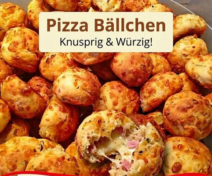 Leckere Pizza-Bällchen frisch aus dem Ofen
