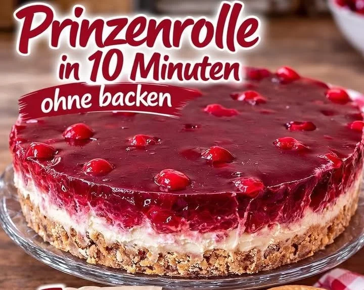 Leckere Prinzessinnenrolle ohne Backen, schnell und einfach zubereitet.