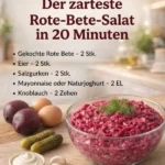 Leckerer Rote-Bete-Salat mit frischen Zutaten