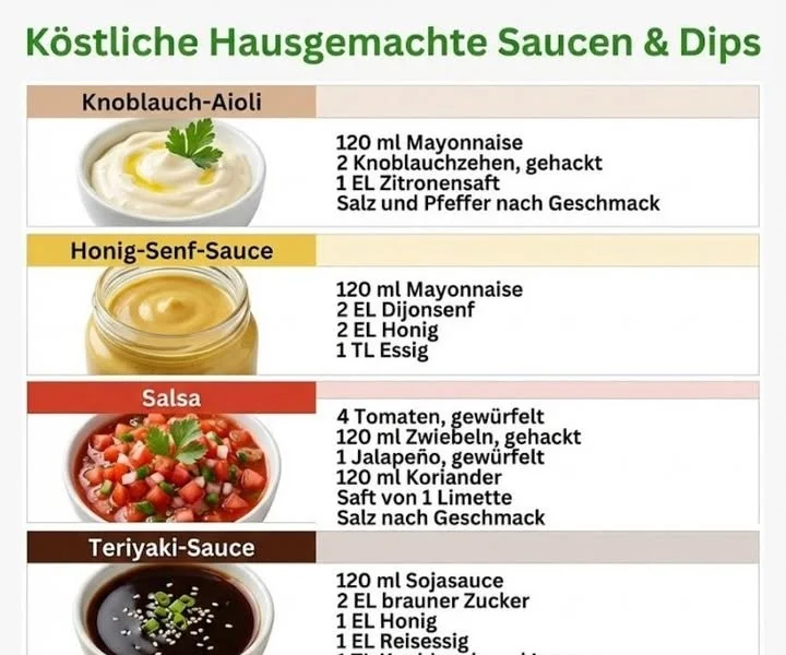 Hausgemachte Soßen für Partys: 6 leckere Klassiker