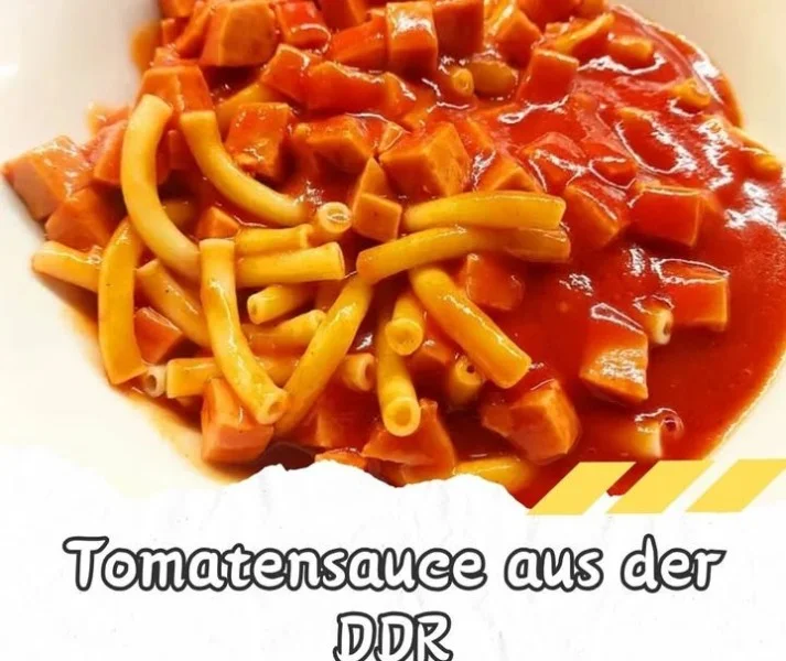 Traditionelle Tomatensauce aus der DDR in einem Glas