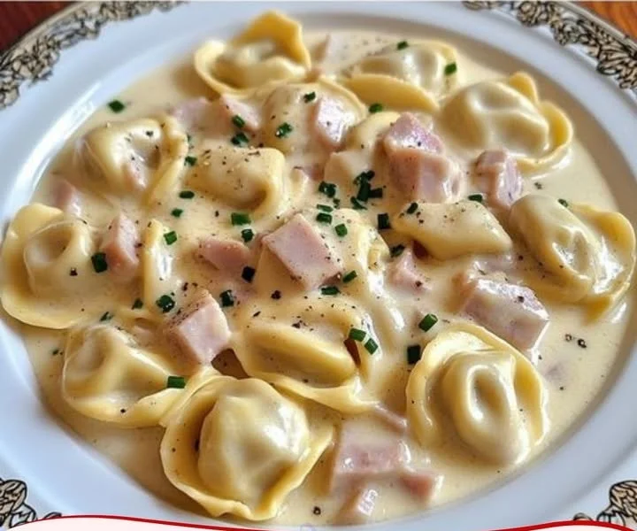 Tortellini in Schinken-Käse-Sahne-Sauce