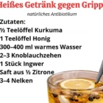 Eine Tasse Wärme-Kurkumatees zur Linderung von Erkältungsbeschwerden