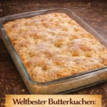 Weltbester Butterkuchen vom Blech frisch aus dem Ofen
