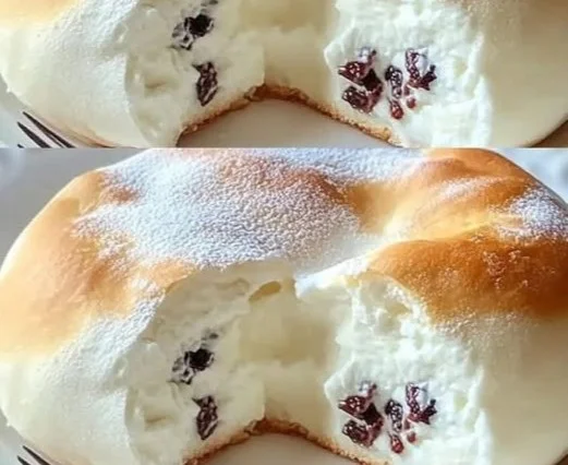 Himmlischer Wolkenkuchen mit flaumiger Textur und frischen Früchten