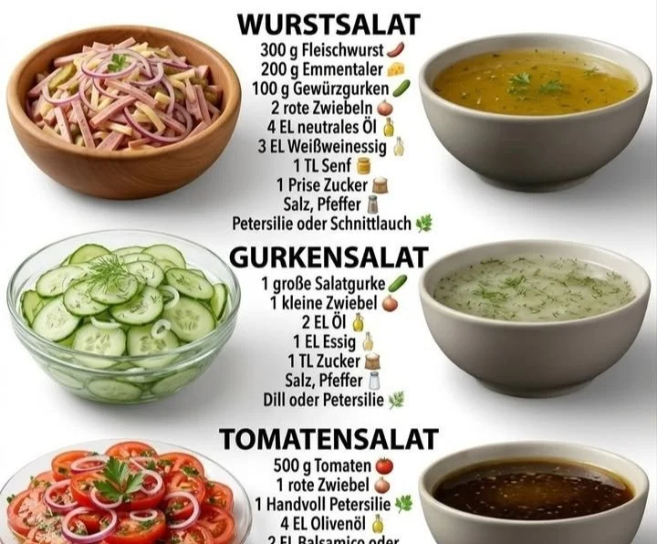 Leckeres Wurstsalat Gericht mit knackigem Gemüse und würziger Wurst.