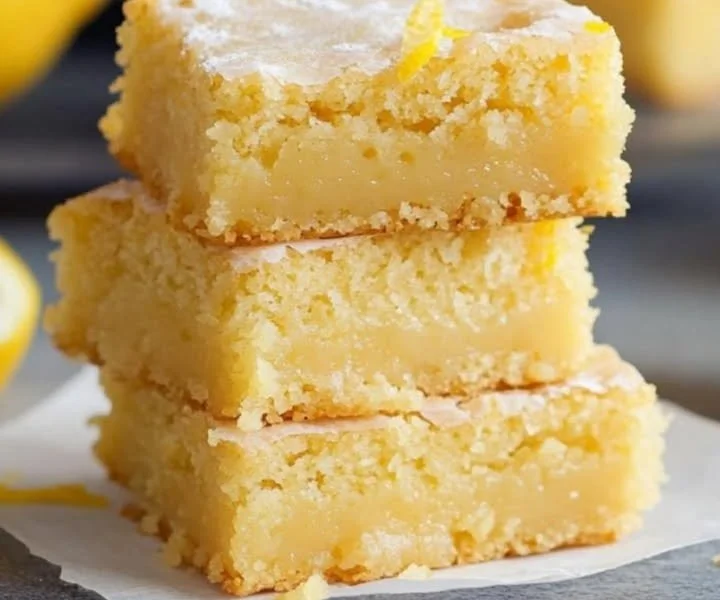 Leckere Zitronen-Brownies mit einem frischen Zitronengeschmack