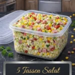 5-Cup-Salat, frisch zubereitet und köstlich angerichtet