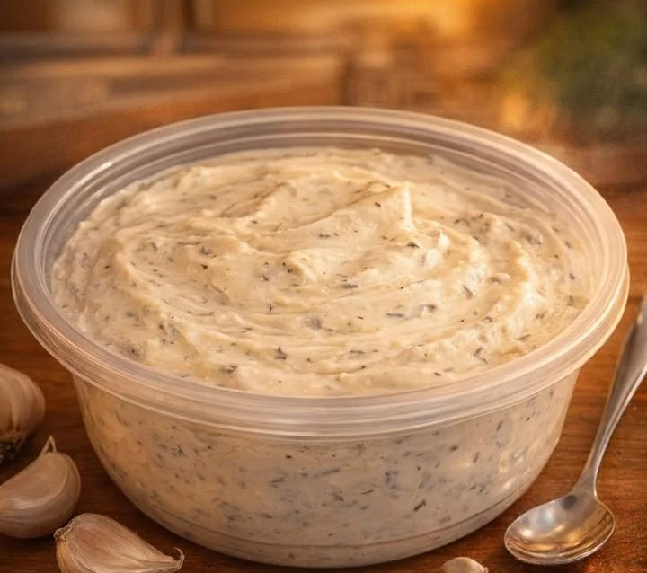 Döner-Dip in einer kleinen Schüssel, ideal als Sauce für Döner.