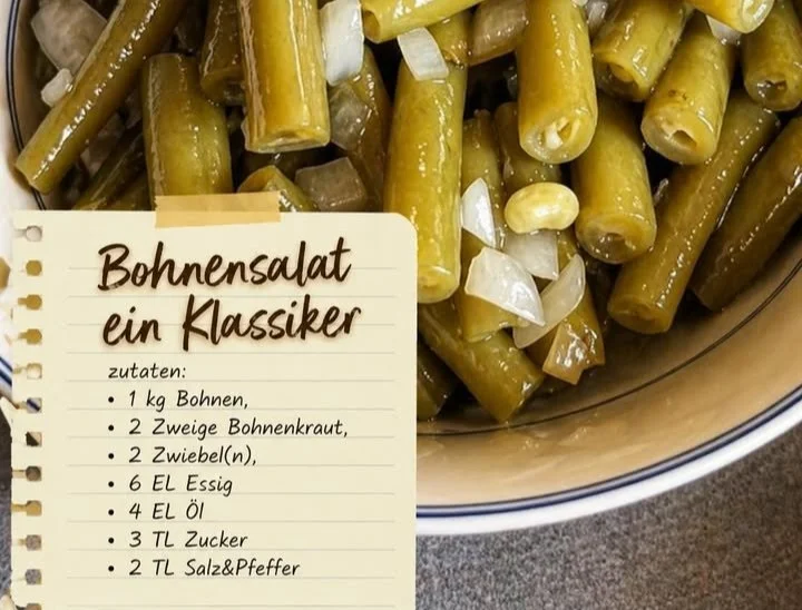 Bohnensalat mit frischem Gemüse und Dressing