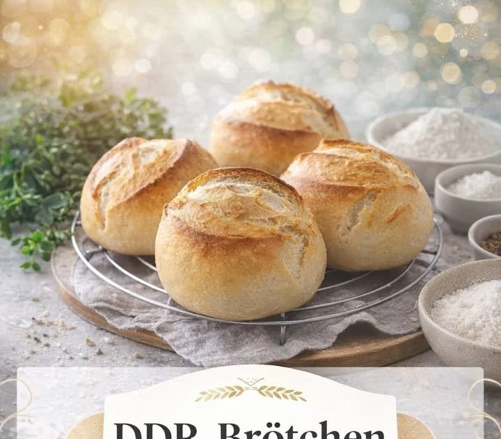 Frisch gebackene Brötchen auf einem Brotteller