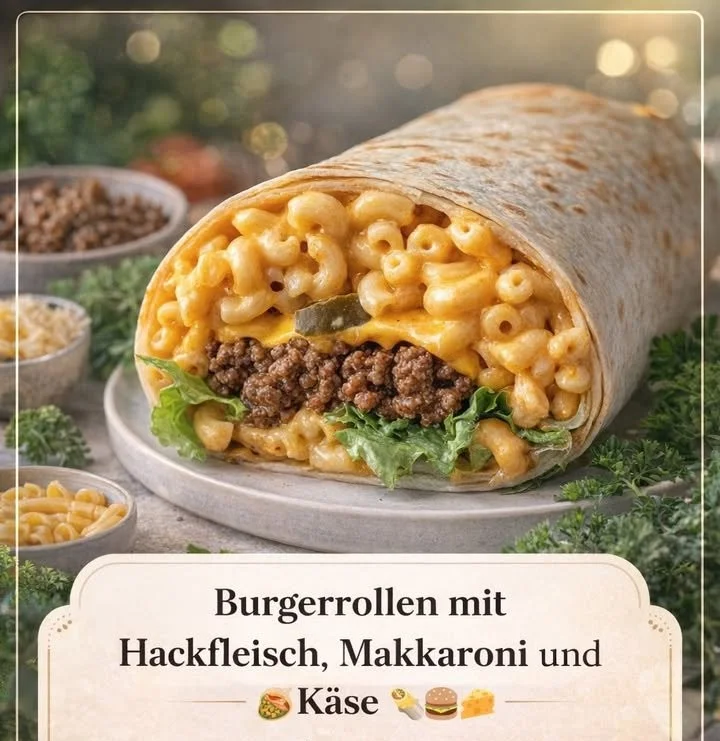 Leckerer Burger-Käsekuchen, der Burger und Käsekuchen in einem vereint.
