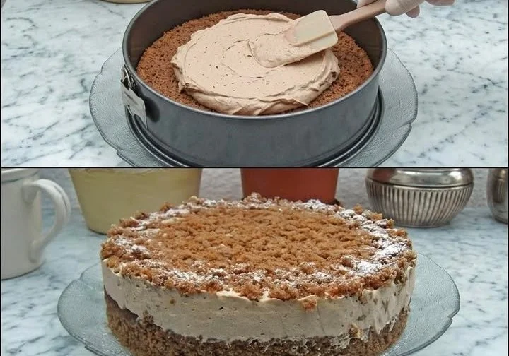 Cappuccino-Kräutertorte mit frischen Kräutern und samtiger Creme