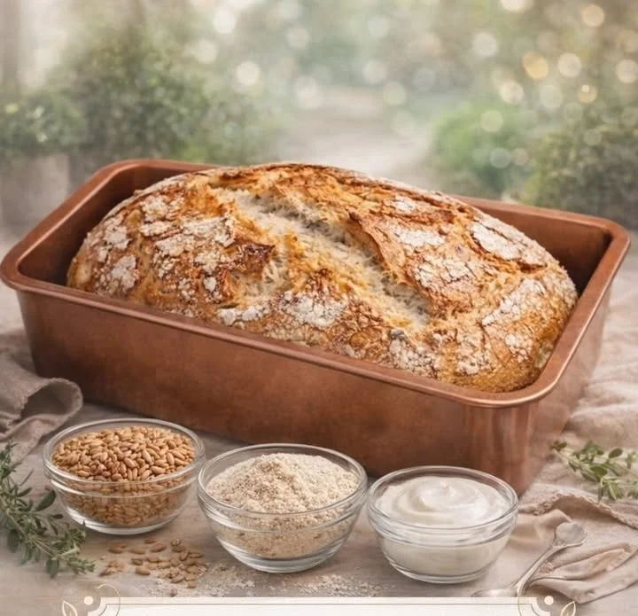 Frisches Brot in der Küche, der Duft weckt Erinnerungen an warme Morgen.