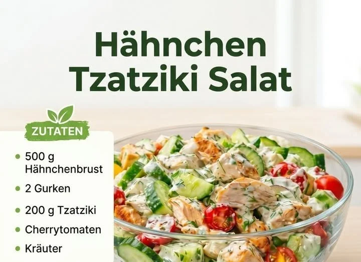 Ein frisch zubereiteter Salat mit buntem Gemüse und Dressing