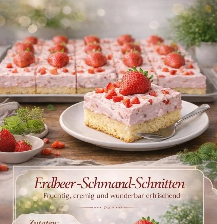 Fruchtige Schnitten mit frischen Früchten auf einem Teller