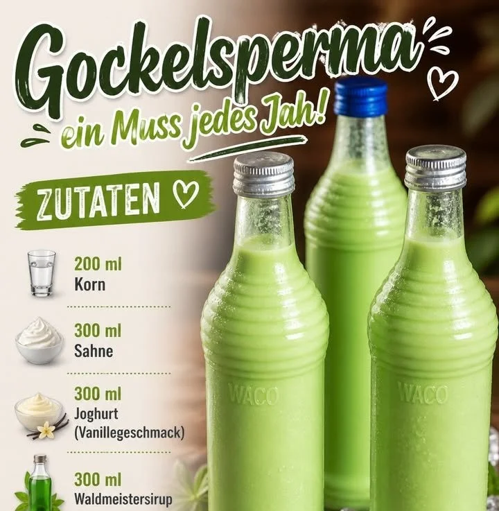 Leckeres Gockelsperma in appetitlicher Präsentation