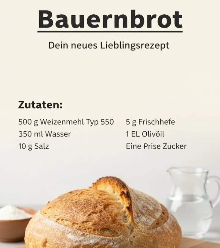 Hausbrot nach 100 Jahre altem Geheimrezept frisch aus dem Ofen