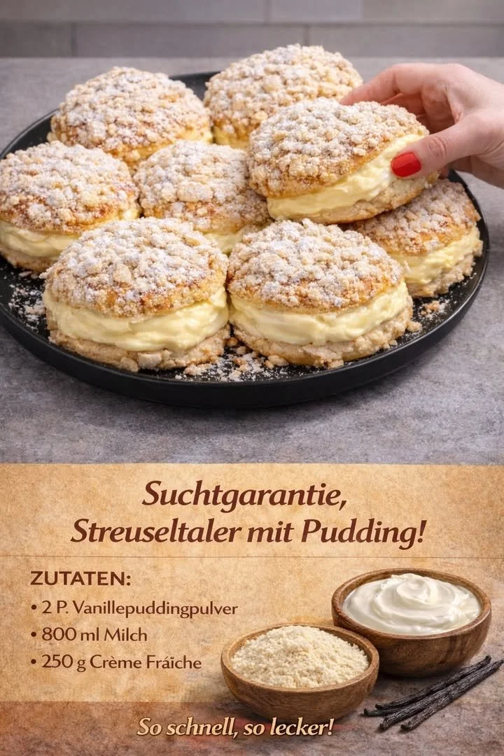 Knusprige Kekse mit einer leckeren cremigen Füllung auf einem Teller
