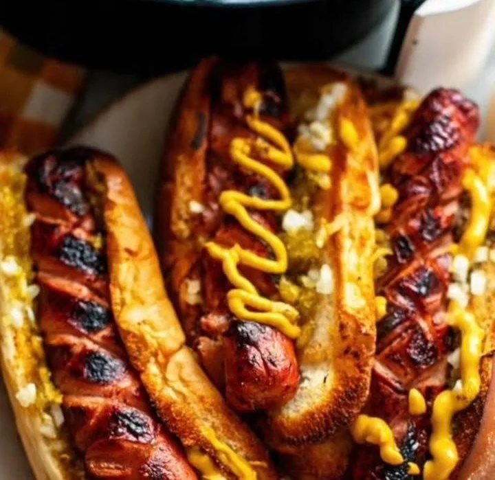 Luftfritteusen-Hotdogs, schnell und lecker zubereitet
