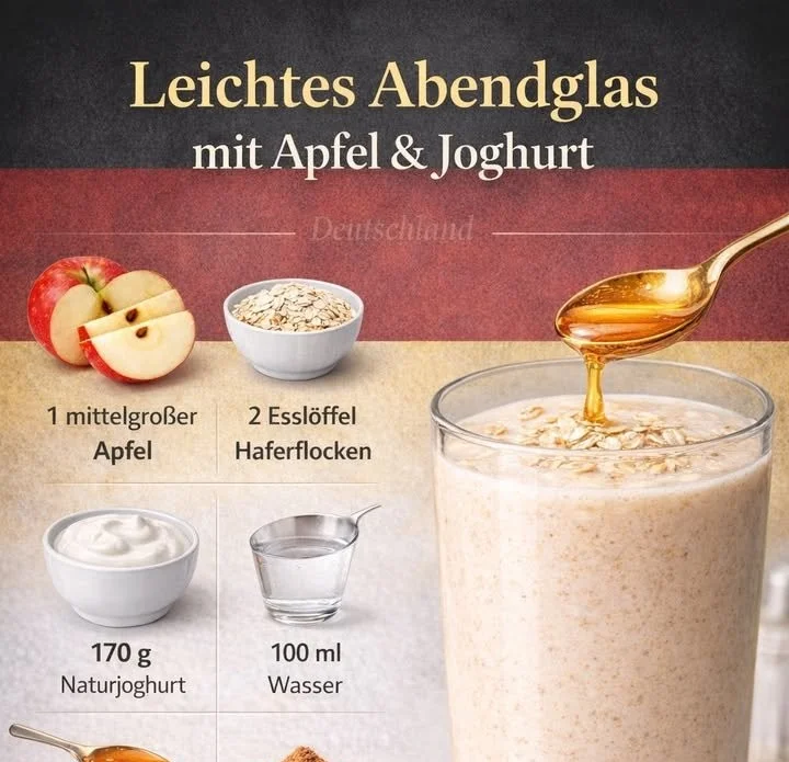 Ein einfaches Glas voller frischer Zutaten für eine leichte Abendmahlzeit
