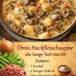Omis Hackfleischsuppe - ein schmackhaftes und wärmendes Rezept für die kalte Jahreszeit