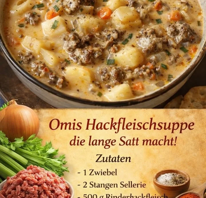Omis Hackfleischsuppe - ein schmackhaftes und wärmendes Rezept für die kalte Jahreszeit