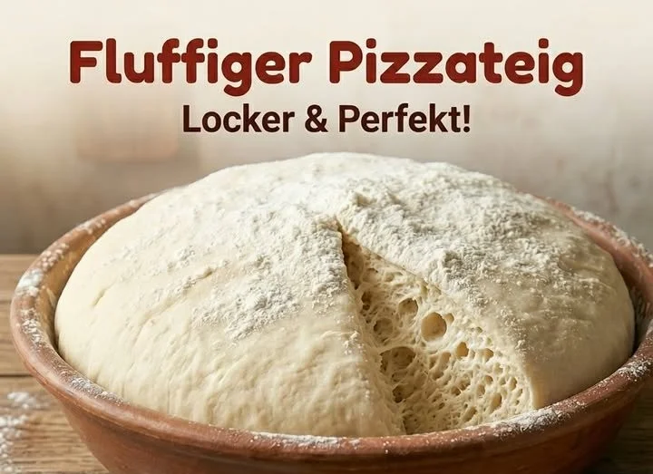 Frische Pizza mit verschiedenen Belägen auf einem Holzbrett