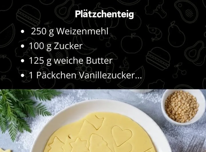 Plätzchenteig, der nicht klebt und einfach zuzubereiten ist