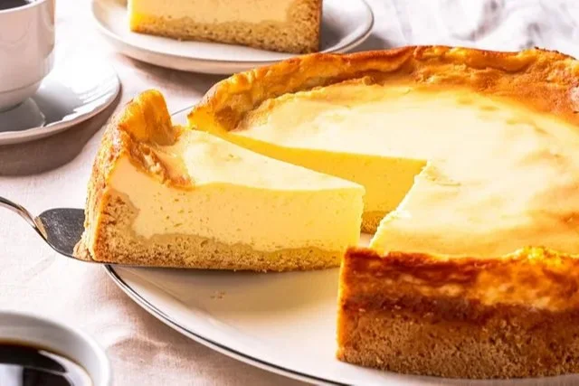 Leckerer Quarkkuchen mit einer saftigen Füllung