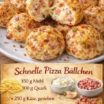 Schnelle Pizza Bällchen – köstliche Snacks für jede Gelegenheit.